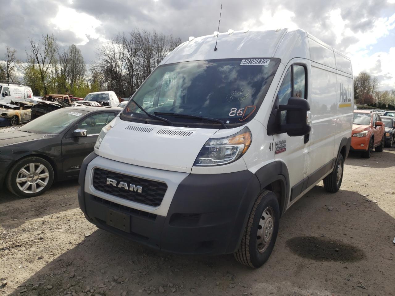 Photo 2 from auction – 2019 RAM PROMASTER with VIN 3C6TRVBG4KE549664