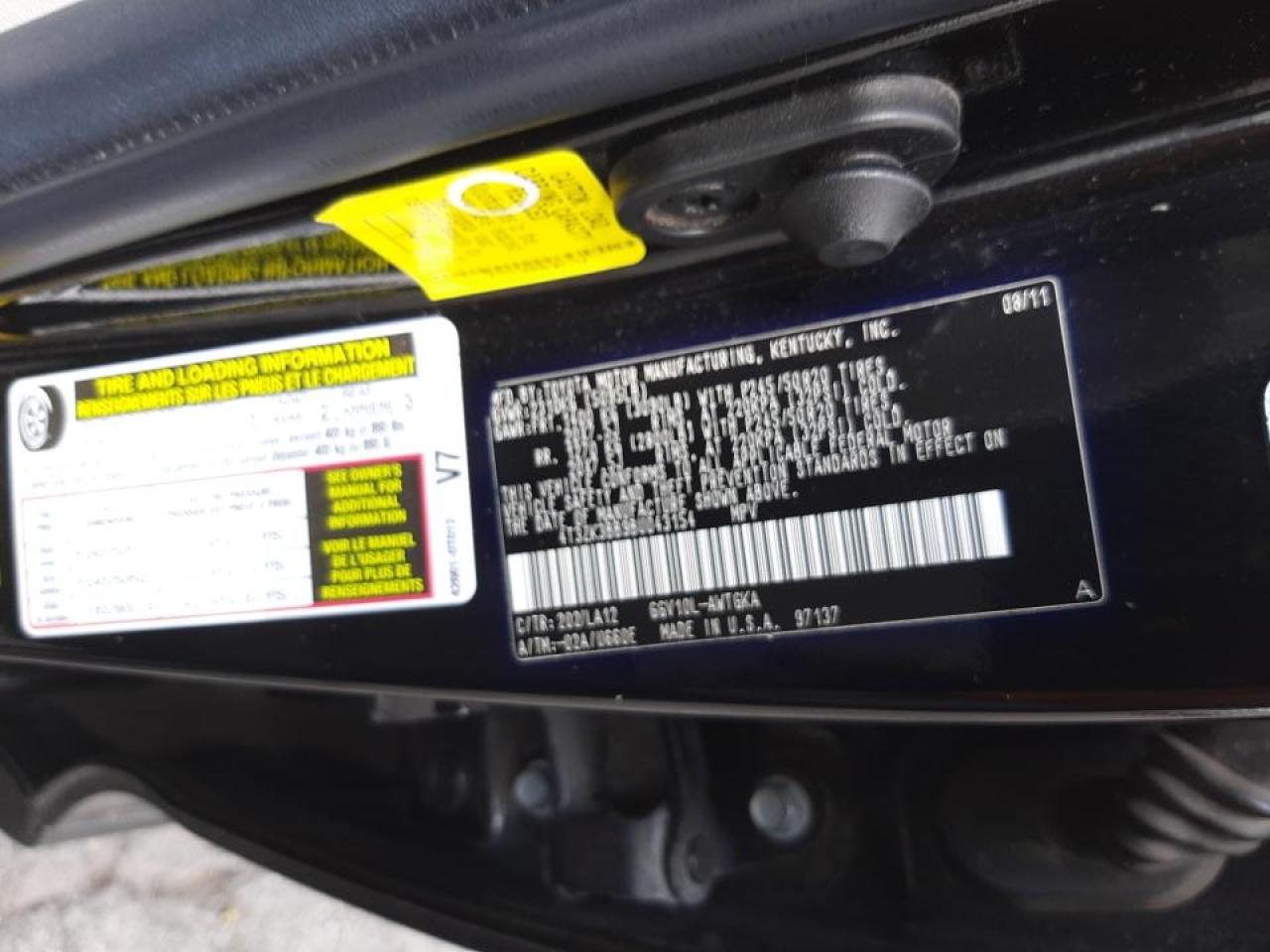 Photo 10 from auction – 2011 TOYOTA VENZA with VIN 4T3ZK3BB9BU043154