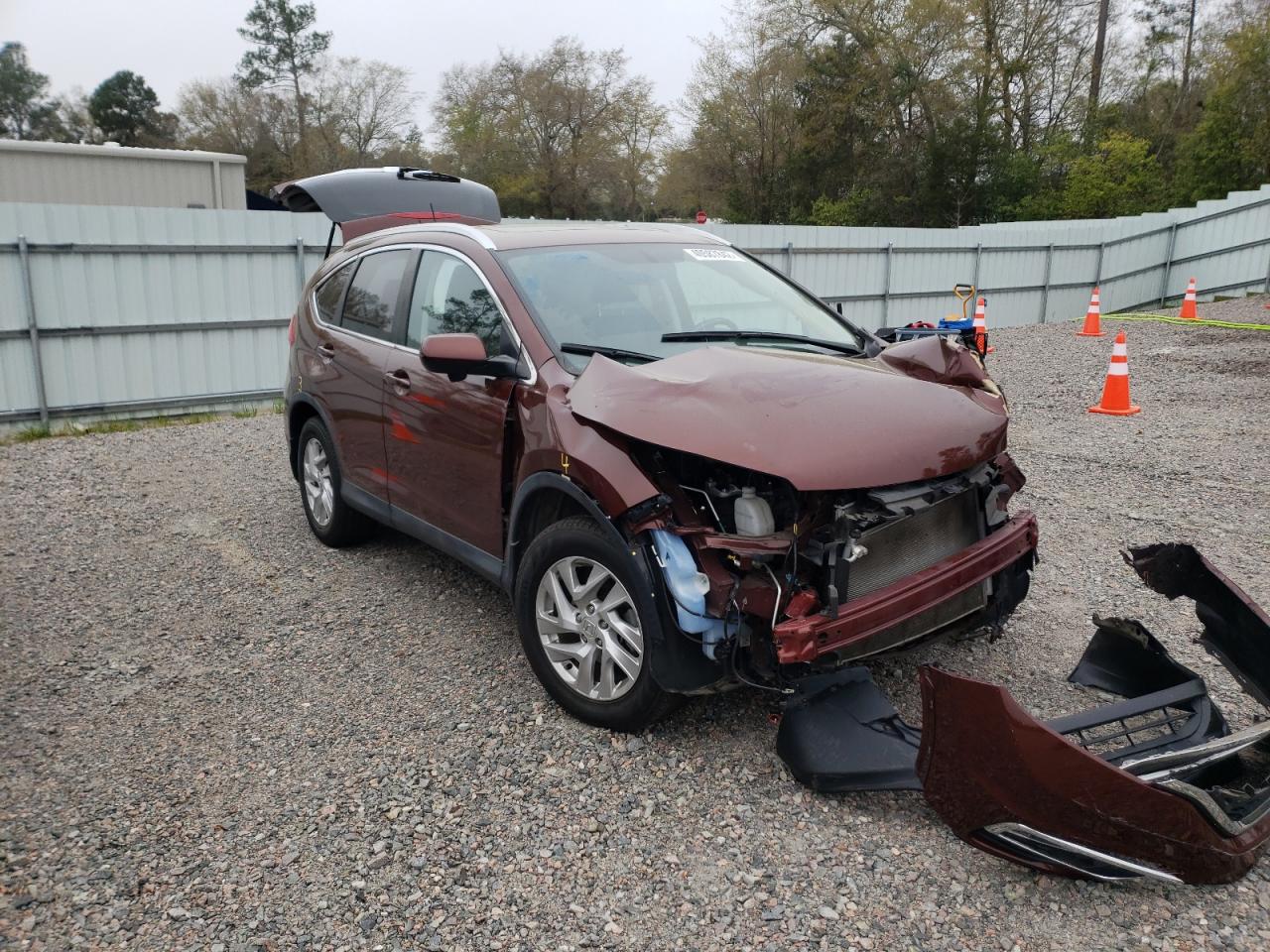 HONDA CR-V EXL 2015 with VIN 2HKRM3H76FH558736 - Photo from auction