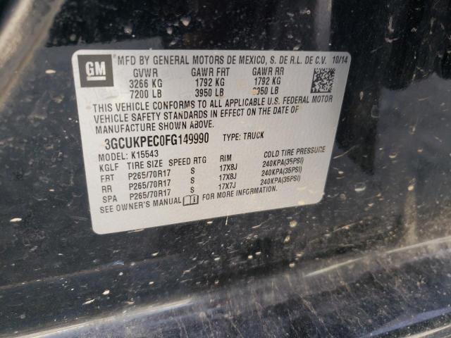 Photo 10 from auction – 2015 CHEVROLET SILVRK1500 with VIN 3GCUKPEC0FG149990