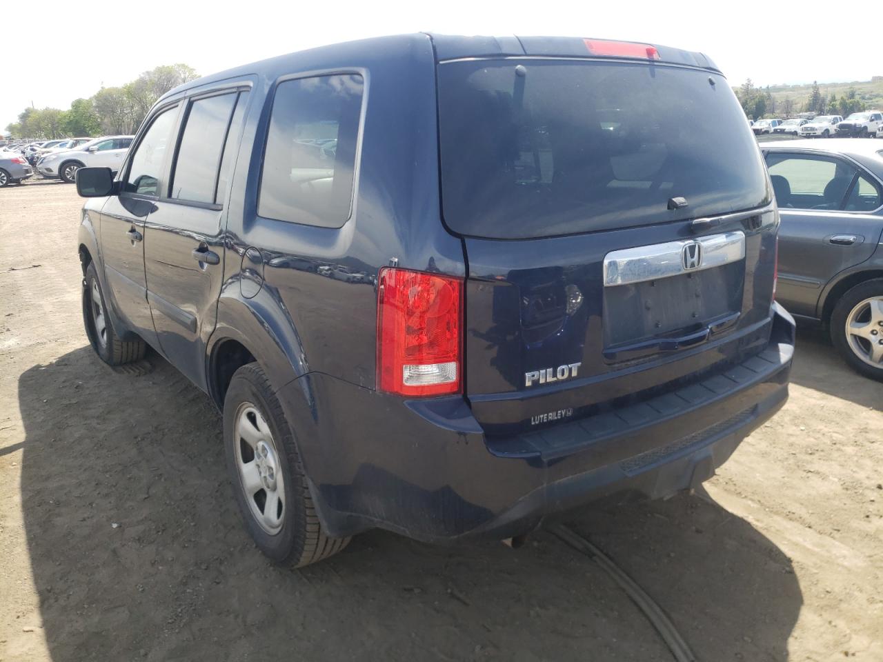 Photo 3 from auction – 2012 HONDA PILOT LX with VIN 5FNYF3H2XCB029259
