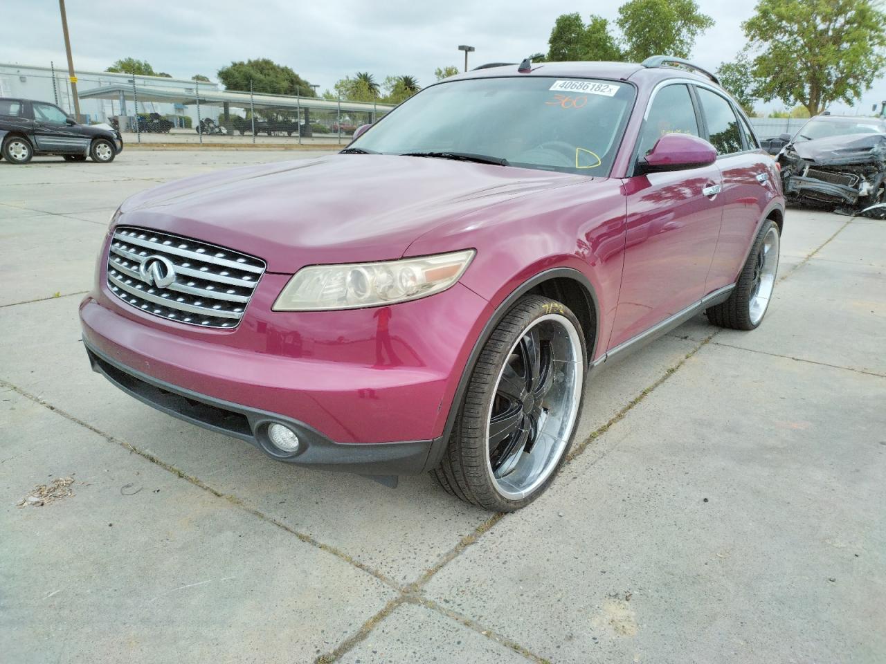 Photo 2 from auction – 2005 INFINITI FX35 with VIN JNRAS08WX5X216640