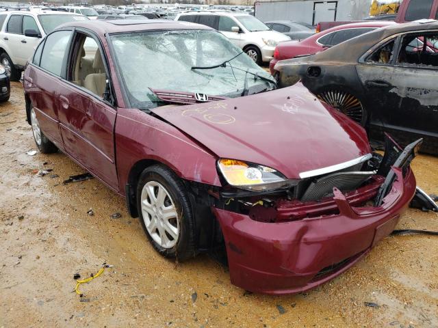 HONDA CIVIC EX 2003 with VIN 2HGES268X3H588290 - Photo from auction