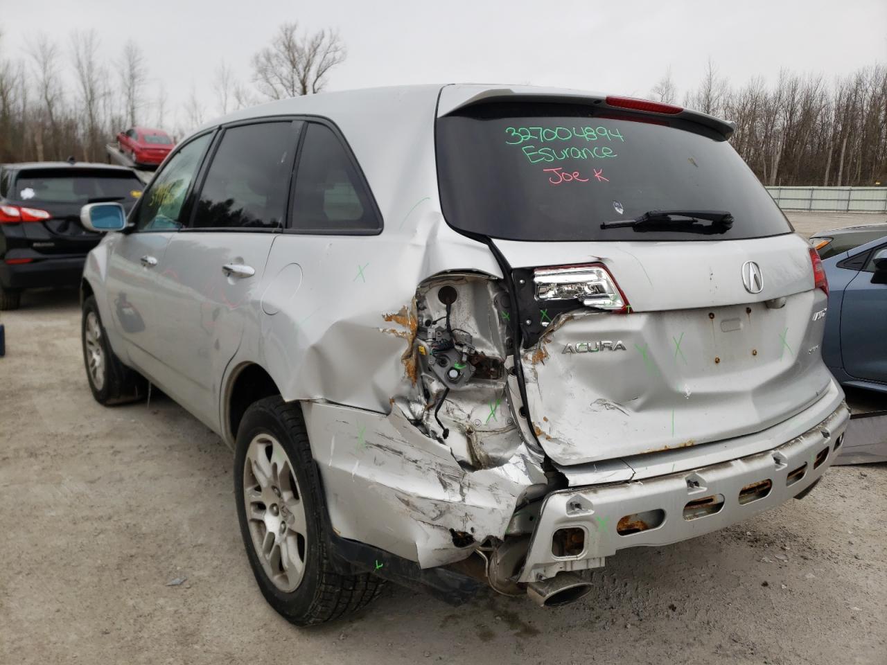 Photo 3 from auction – 2009 ACURA MDX TECHNO with VIN 2HNYD28699H002795