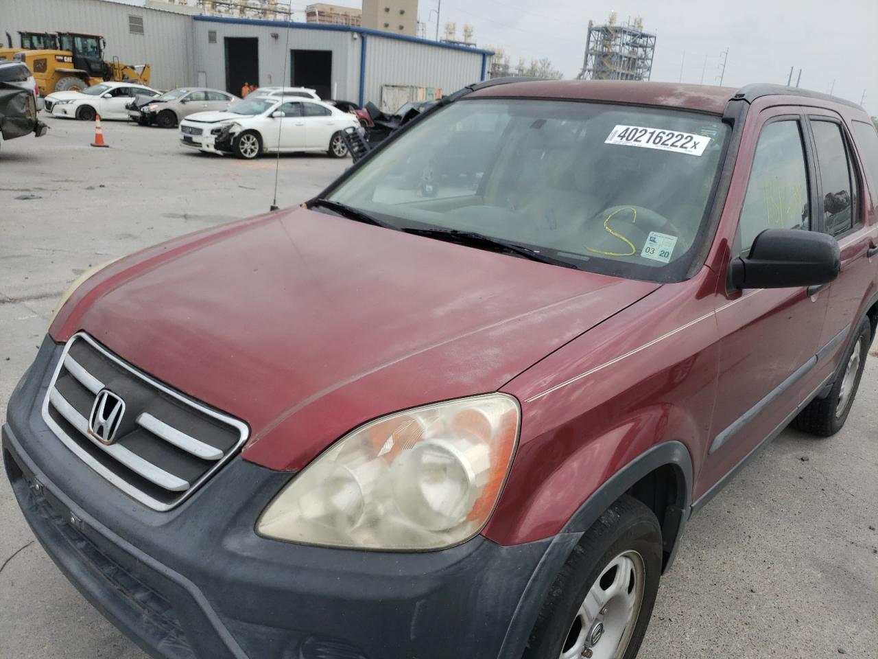 Photo 9 from auction – 2005 HONDA CR-V LX with VIN SHSRD68565U308452