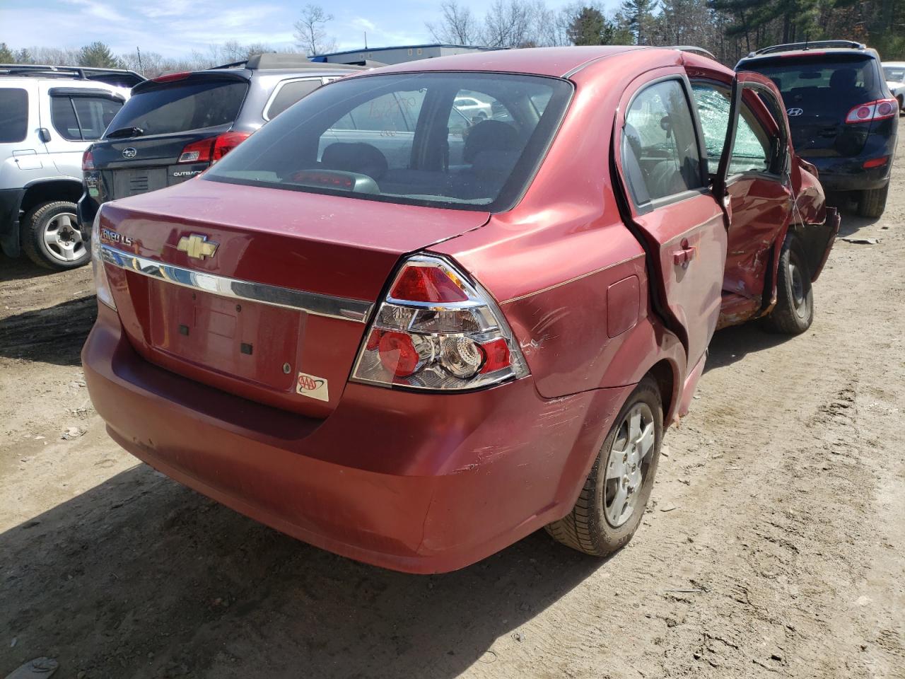 Photo 4 from auction – 2008 CHEVROLET AVEO BASE with VIN KL1TD56688B248661