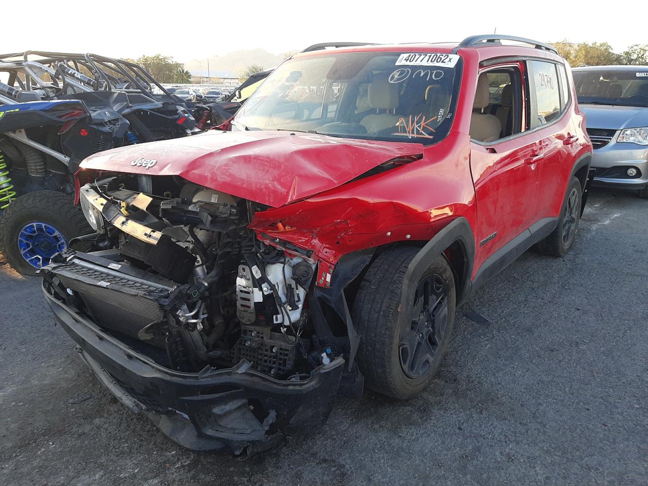 Photo 2 from auction – 2018 JEEP RENEGADE L with VIN ZACCJABB5JPH34305