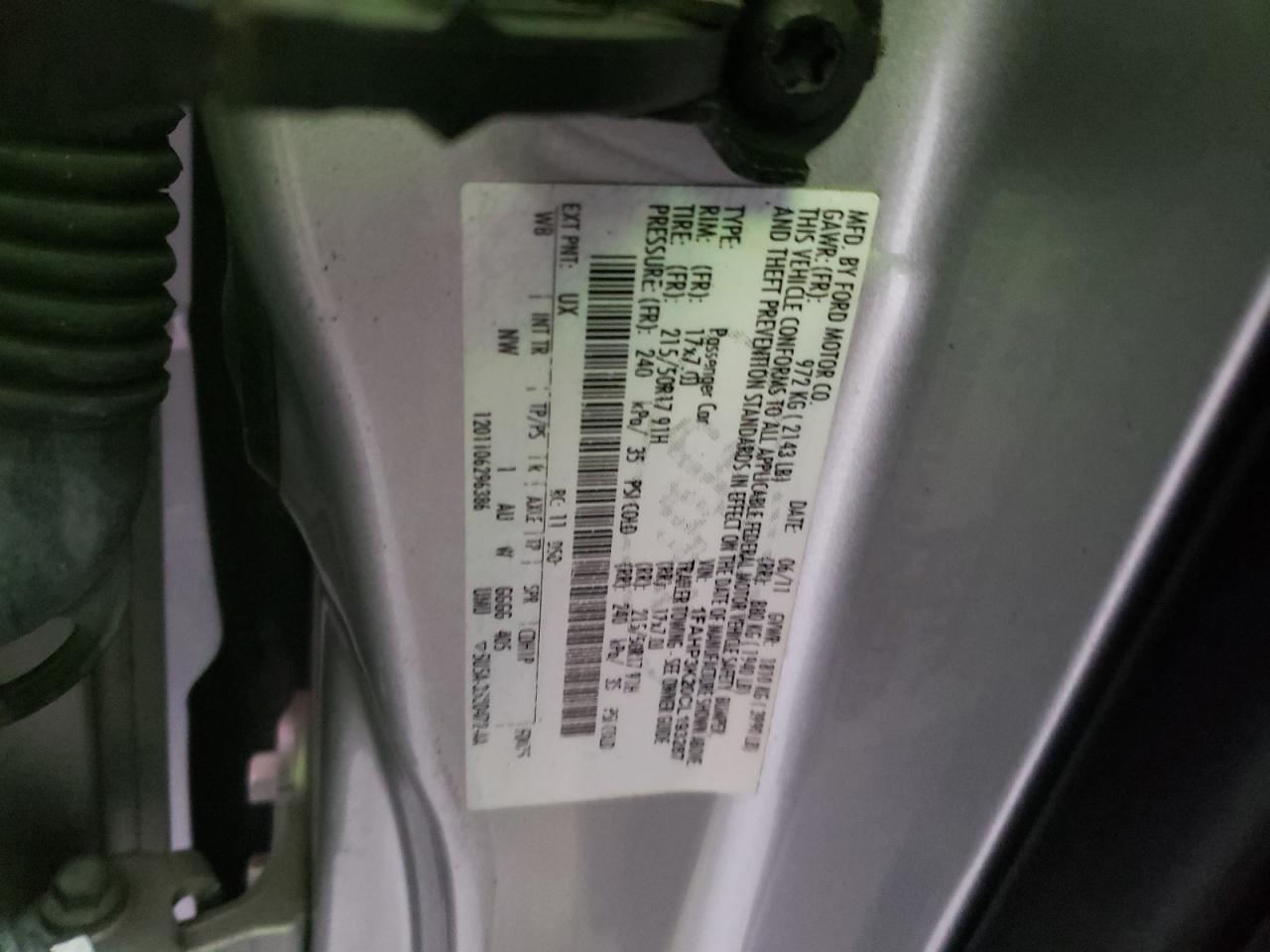 صورة رقم 10 من المزاد - 2012 FORD FOCUS SE مع VIN 1FAHP3K20CL193287