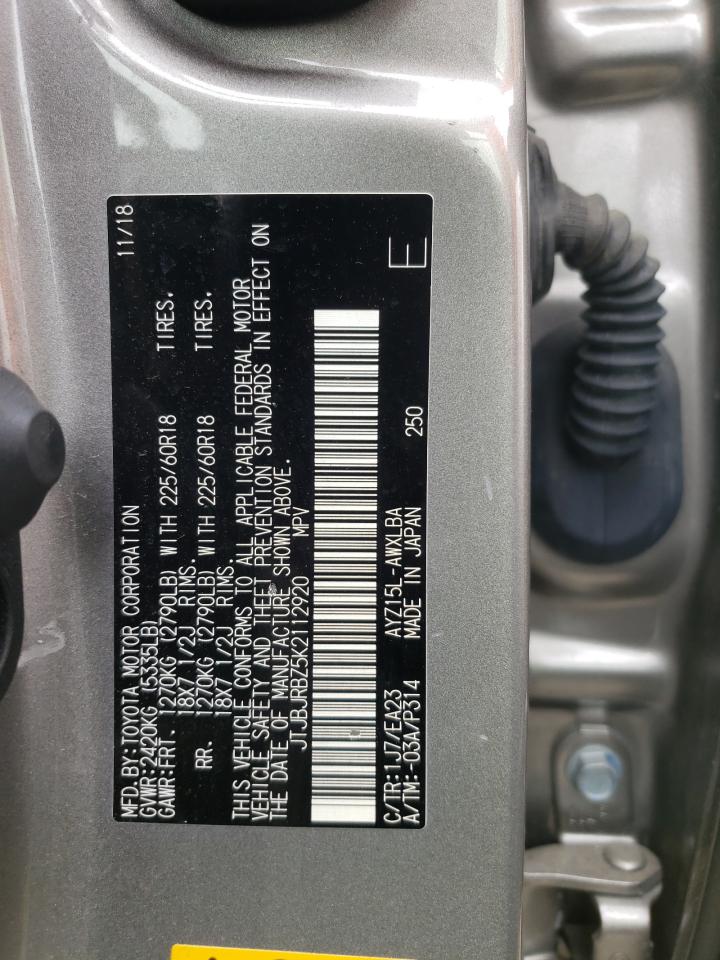 Photo 10 from auction – 2019 LEXUS NX 300H with VIN JTJBJRBZ5K2112920