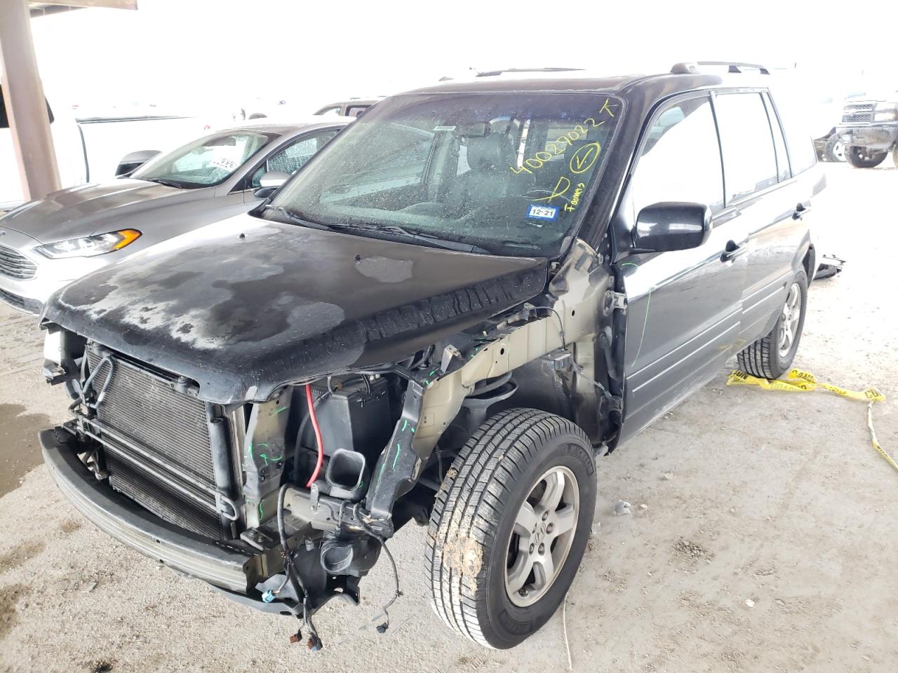 Photo 2 from auction – 2007 HONDA PILOT EXL with VIN 5FNYF28567B045730