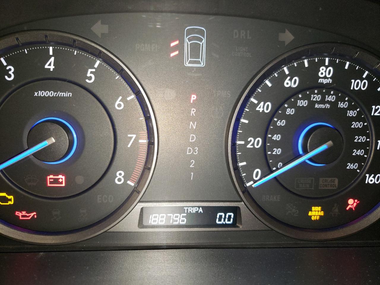 Photo 8 from auction – 2012 HONDA CROSSTOUR with VIN 5J6TF2H59CL006240