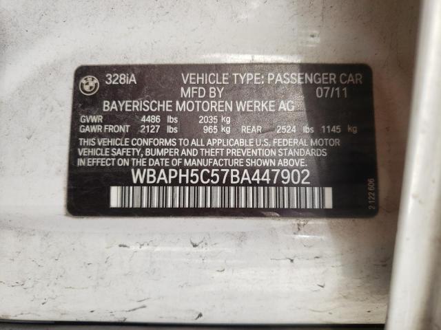 Photo 10 from auction – 2011 BMW 328 I SULE with VIN WBAPH5C57BA447902