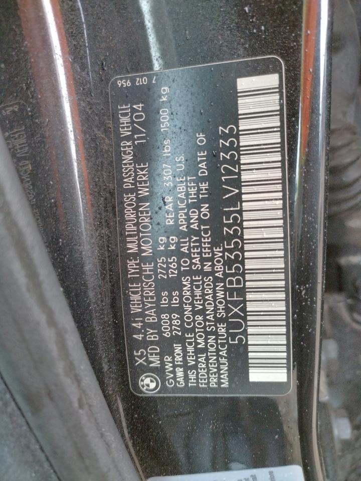 Photo 10 from auction – 2005 BMW 128 with VIN 5UXFB53535LV12333