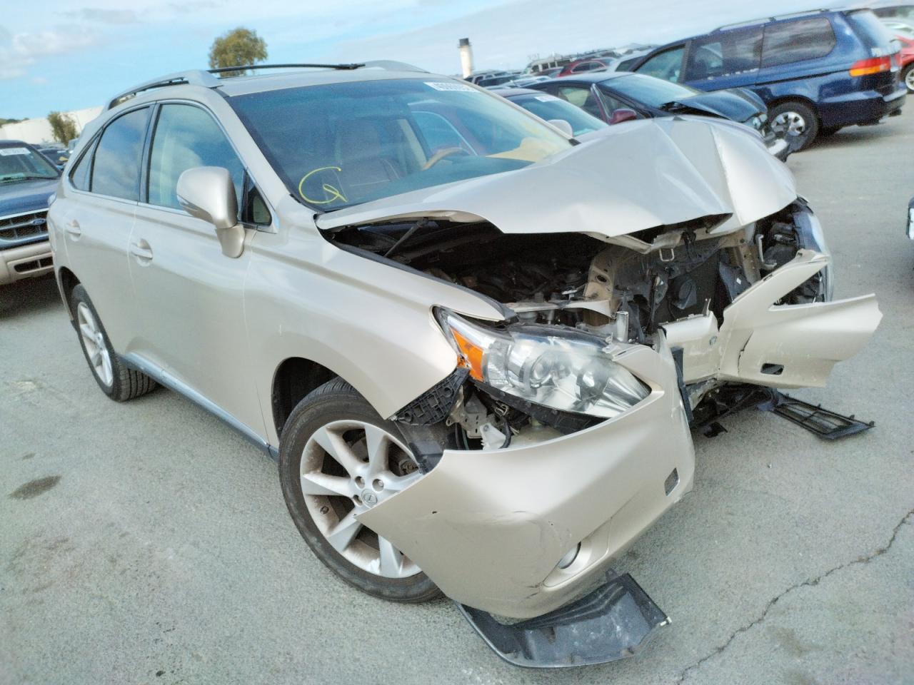 LEXUS RX 350 2011 with VIN 2T2BK1BA0BC113451 - Photo from auction