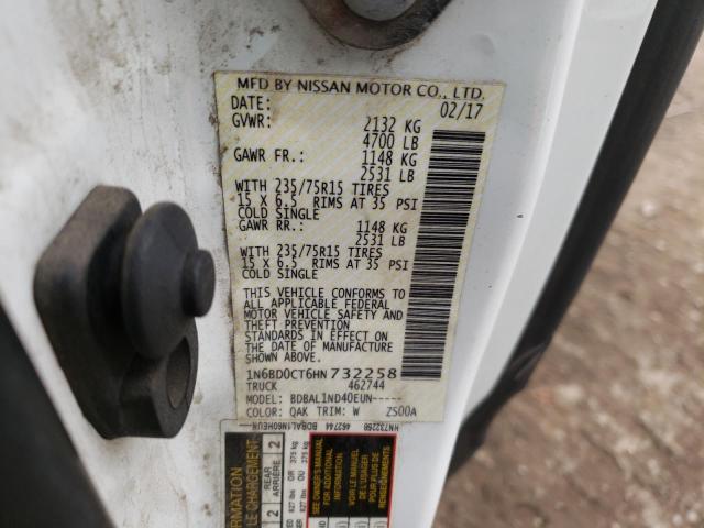 Photo 10 from auction – 2017 NISSAN FRONTIER S with VIN 1N6BD0CT6HN732258