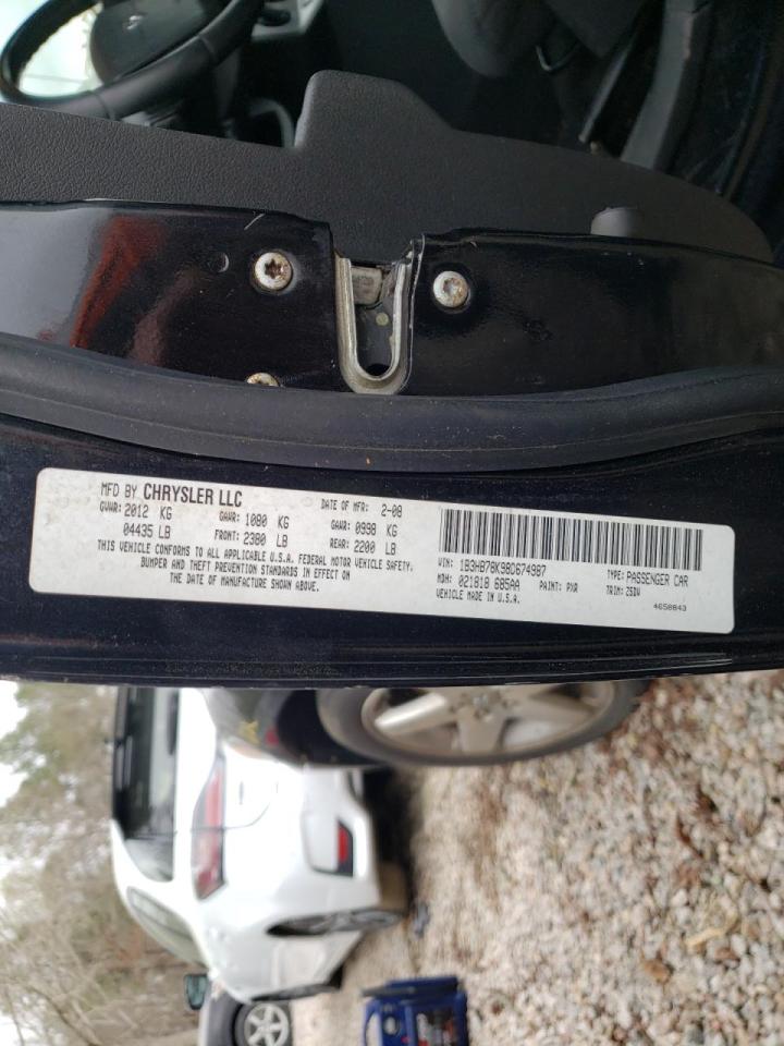 Photo 10 from auction – 2008 DODGE CALIBER R/ with VIN 1B3HB78K98D674987