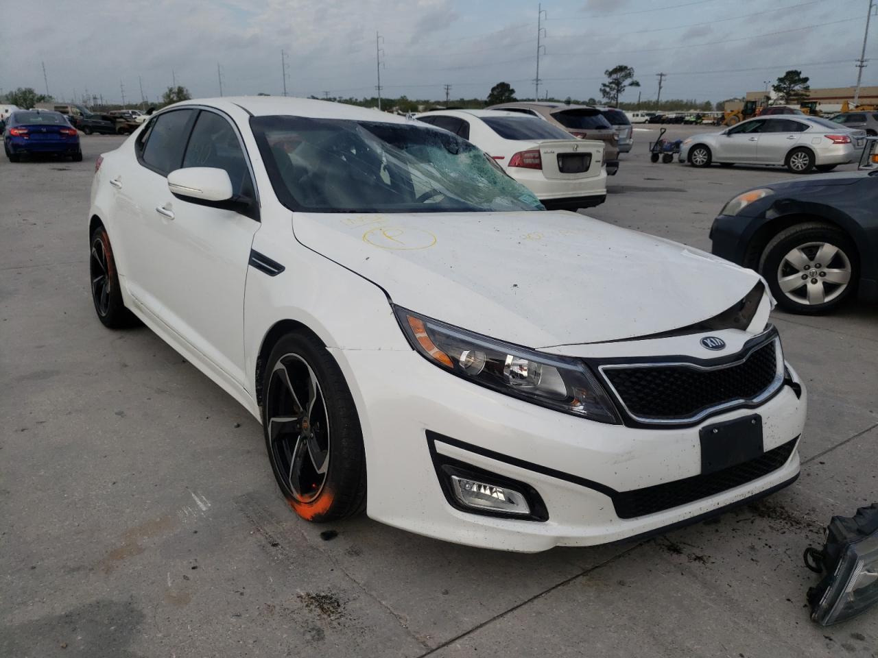 KIA OPTIMA LX 2014 with VIN 5XXGM4A74EG319882 - Photo from auction