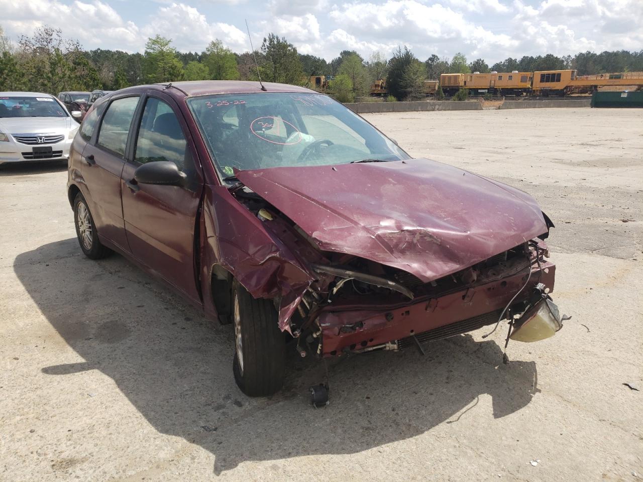 FORD FOCUS ZX5 2007 with VIN 1FAHP37N37W196837 - Photo from auction