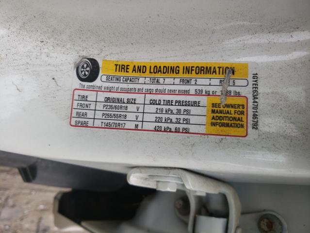 Photo 10 from auction – 2007 CADILLAC SRX with VIN 1GYEE63A470146792