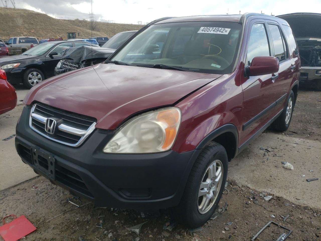 Photo 2 from auction – 2003 HONDA CR-V EX with VIN JHLRD78893C037651
