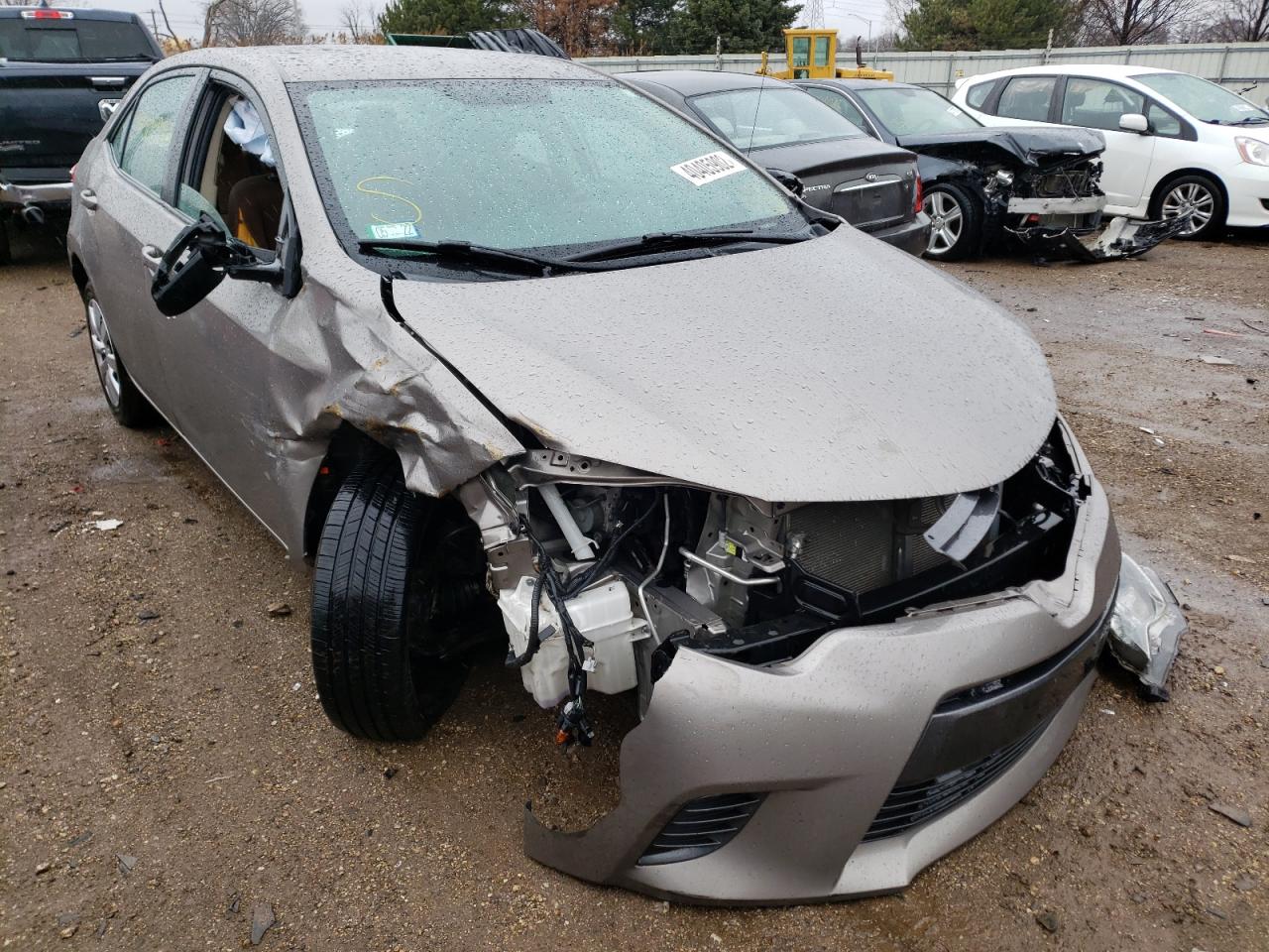 TOYOTA COROLLA L 2015 with VIN 2T1BURHE3FC457627 - Photo from auction