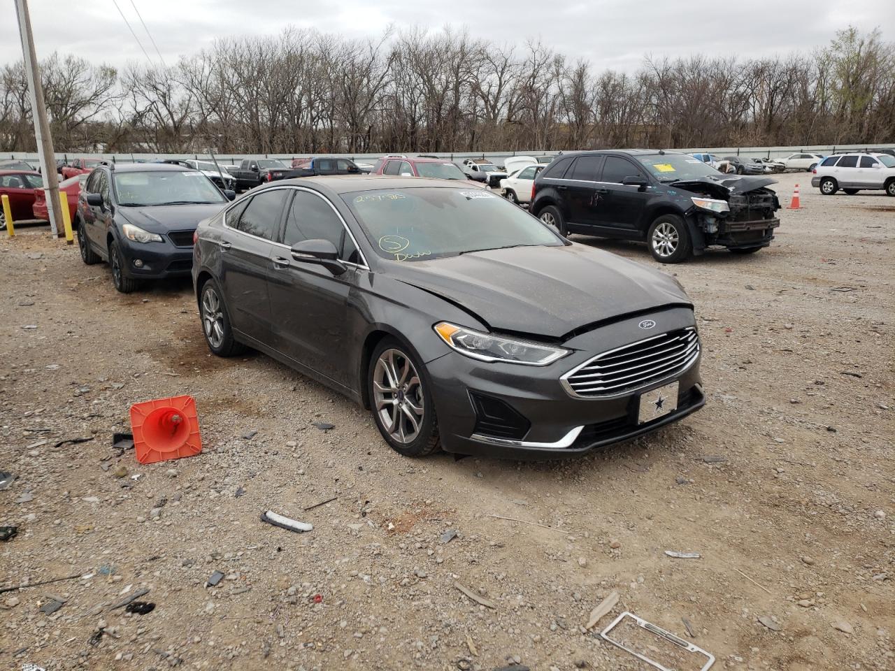 FORD FUSION SEL 2019 with VIN 3FA6P0CD4KR257580 - Photo from auction