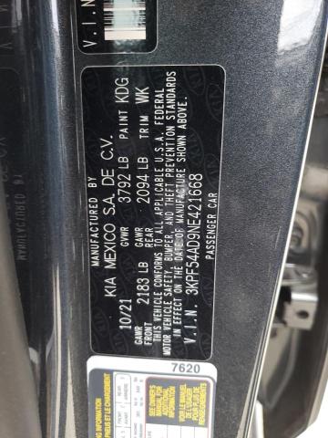 Photo 10 from auction – 2022 KIA FORTE EX with VIN 3KPF54AD9NE421668