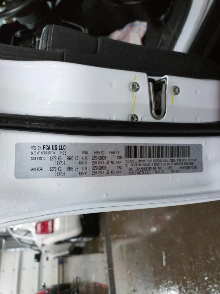 Photo 10 from auction – 2019 JEEP CHEROKEE L with VIN 1C4PJMDX8KD491908
