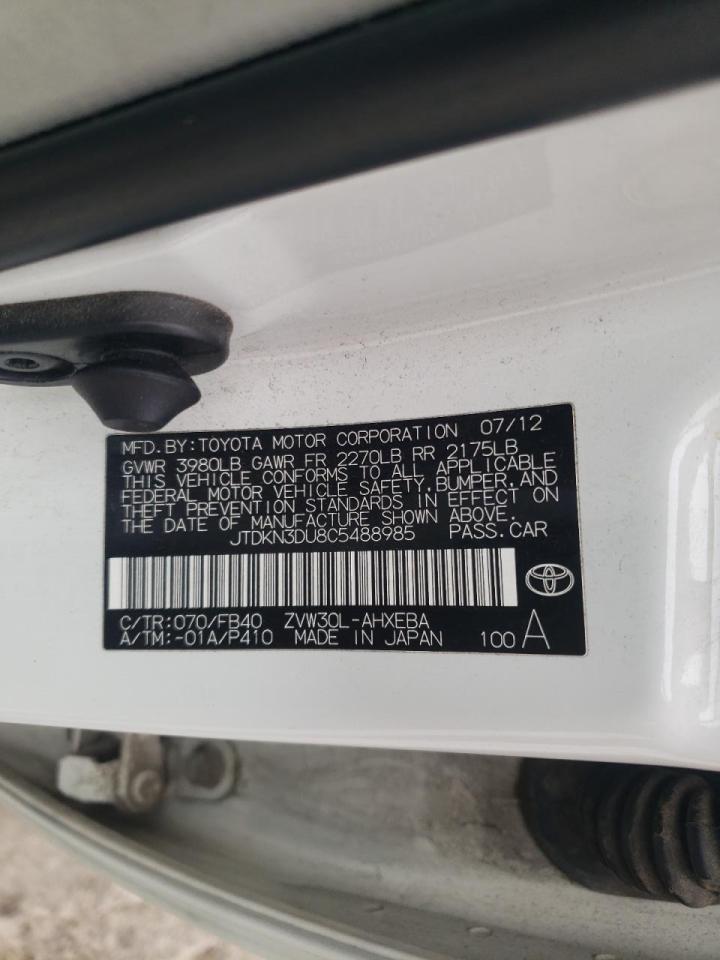 Фото 10 с аукциона – 2012 TOYOTA PRIUS с VIN JTDKN3DU8C5488985