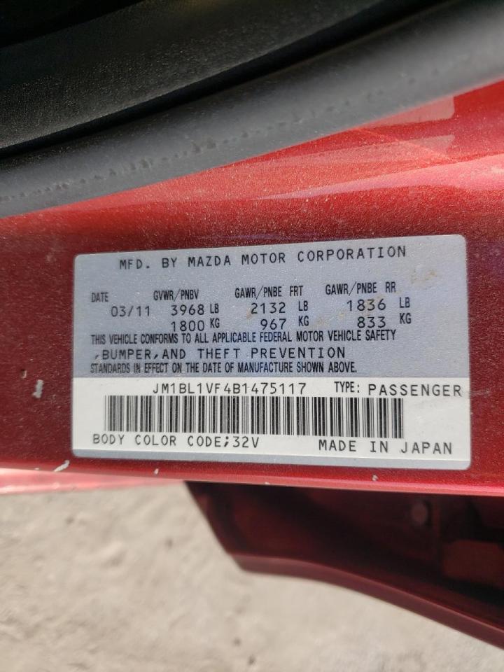 Photo 10 from auction – 2011 MAZDA 3 I with VIN JM1BL1VF4B1475117