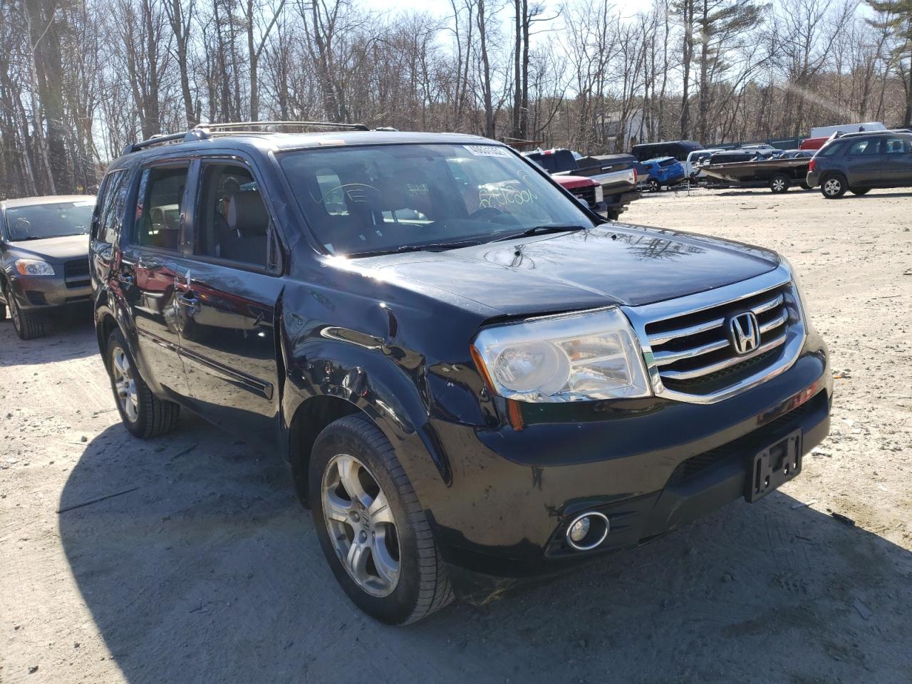 HONDA PILOT EXL 2013 with VIN 5FNYF4H55DB004111 - Photo from auction