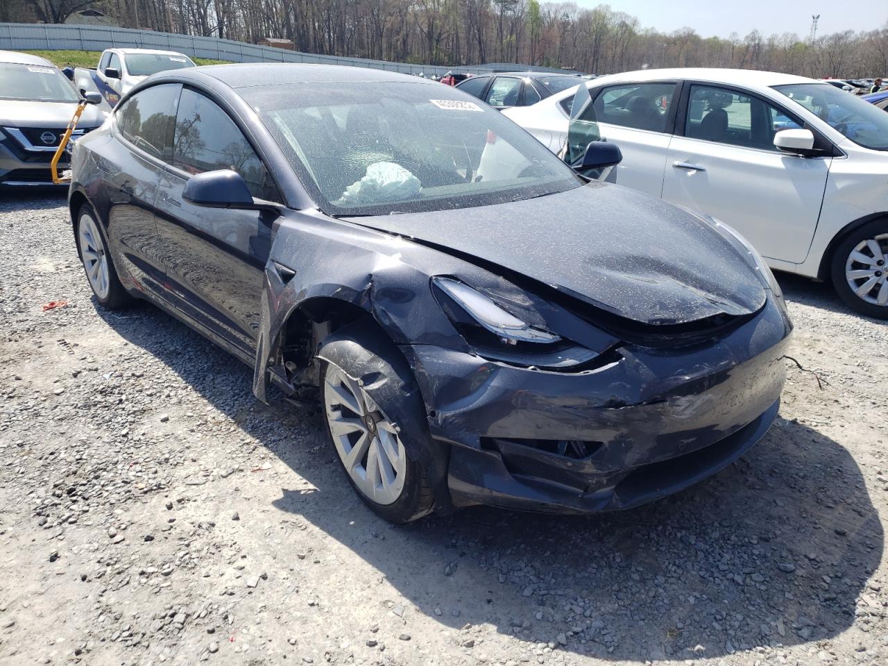 TESLA MODEL 3 2021 with VIN 5YJ3E1EB1MF056437 - Photo from auction