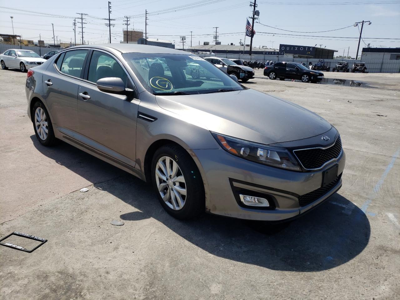 KIA OPTIMA LX 2014 with VIN 5XXGM4A70EG326408 - Photo from auction
