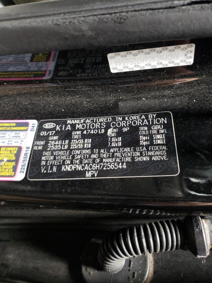 Photo 10 from auction – 2017 KIA SPORTAGE E with VIN KNDPNCAC6H7256544