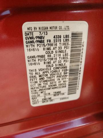 Photo 10 from auction – 2013 NISSAN ROGUE S with VIN JN8AS5MT4DW032358
