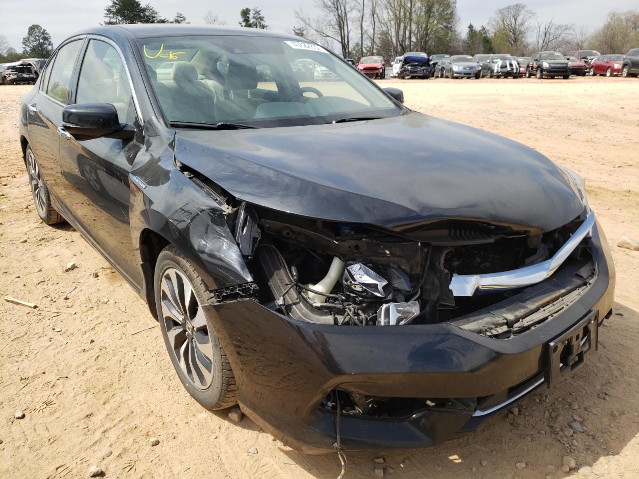 HONDA ACCORD HYB 2017 with VIN JHMCR6F36HC001055 - Photo from auction