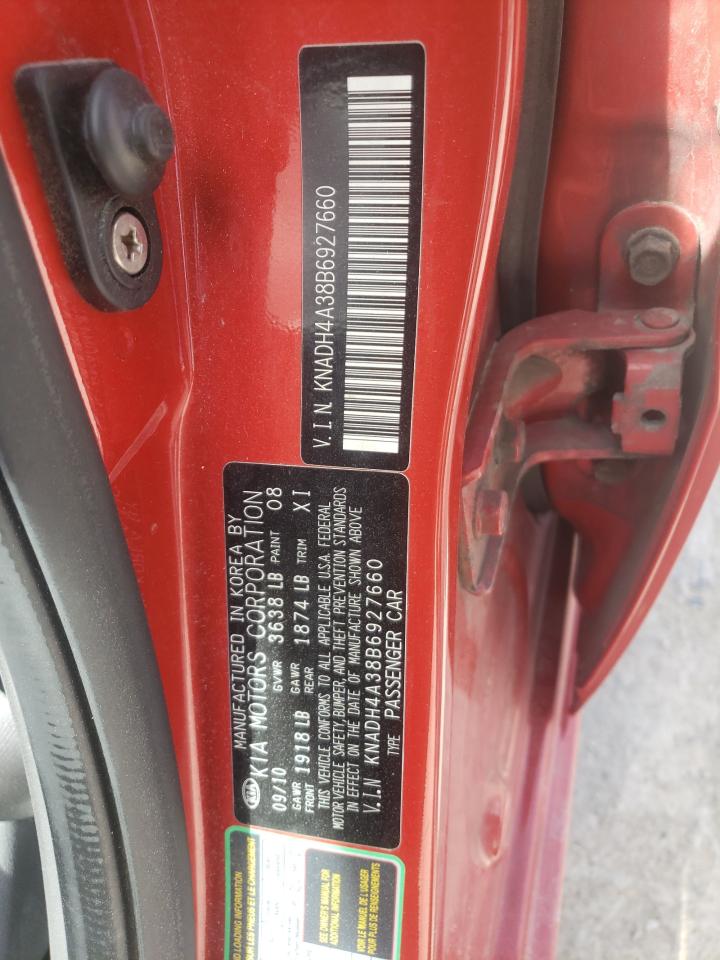 Photo 10 from auction – 2011 KIA RIO BASE with VIN KNADH4A38B6927660