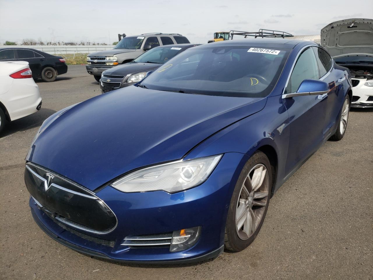 Photo 2 from auction – 2015 TESLA MODEL S with VIN 5YJSA1E20FF112443