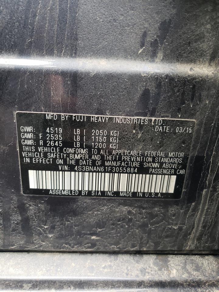 Photo 10 from auction – 2015 SUBARU LEGACY 2.5 with VIN 4S3BNAN61F3055884