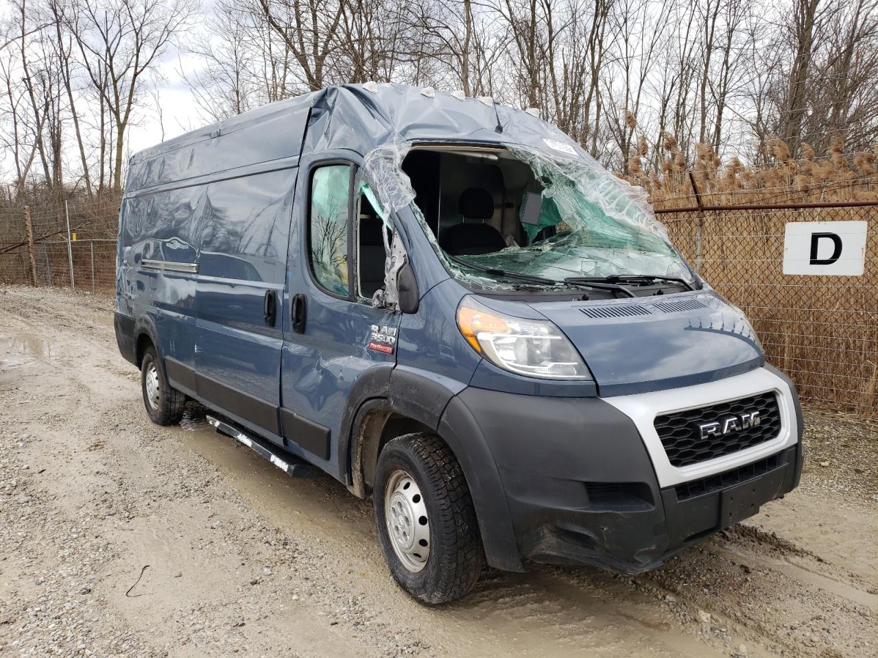 RAM PROMASTER 2019 with VIN 3C6URVJG9KE564375 - Photo from auction