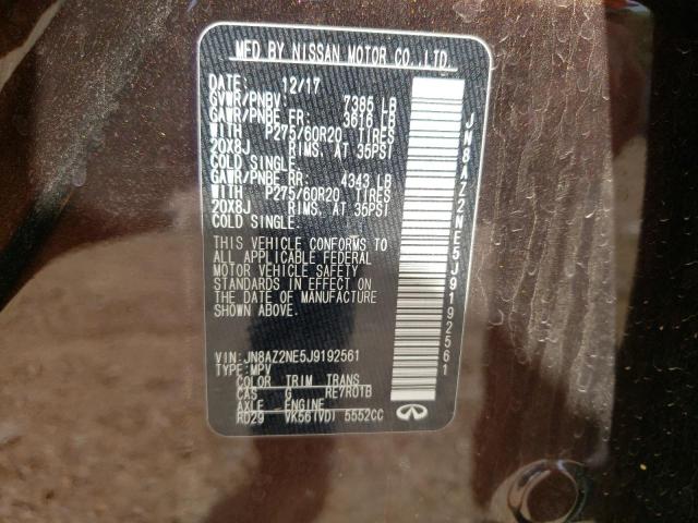 Photo 10 from auction – 2018 INFINITI QX80 BASE with VIN JN8AZ2NE5J9192561