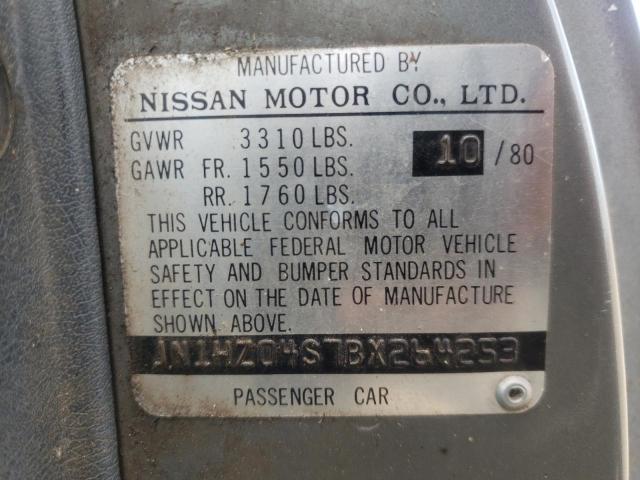 Photo 10 from auction – 1981 DATSUN 280ZX with VIN JN1HZ04S7BX264253