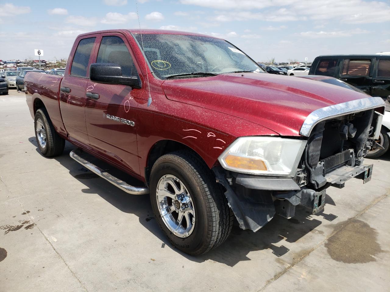 DODGE RAM 1500 2011 with VIN 1D7RB1GK4BS606865 - Photo from auction