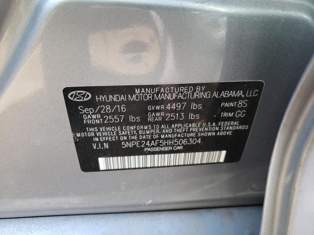 Photo 10 from auction – 2017 HYUNDAI SONATA SE with VIN 5NPE24AF5HH506304