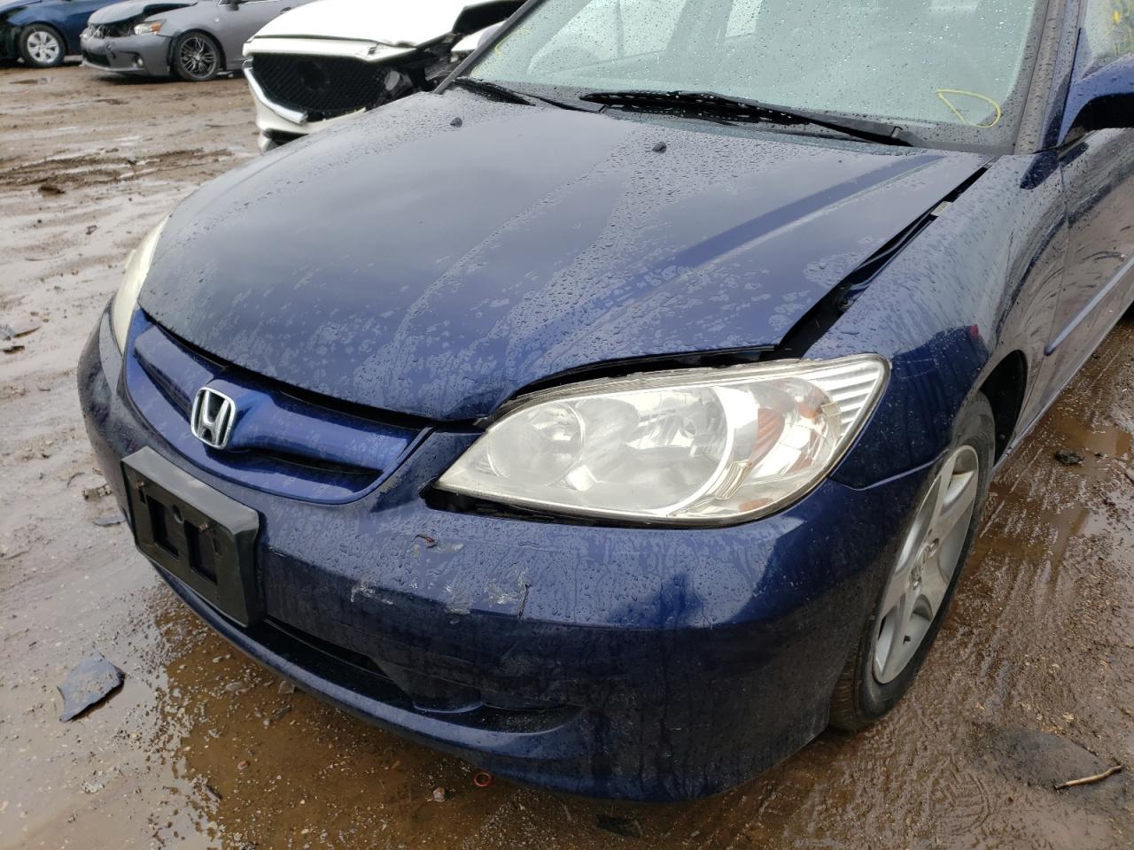 Photo 9 from auction – 2004 HONDA CIVIC EX with VIN 2HGES26794H531605