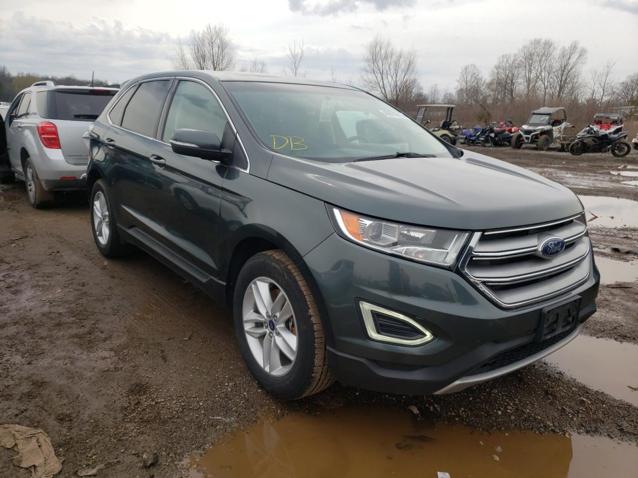 FORD EDGE SEL 2015 with VIN 2FMTK4J99FBB11886 - Photo from auction