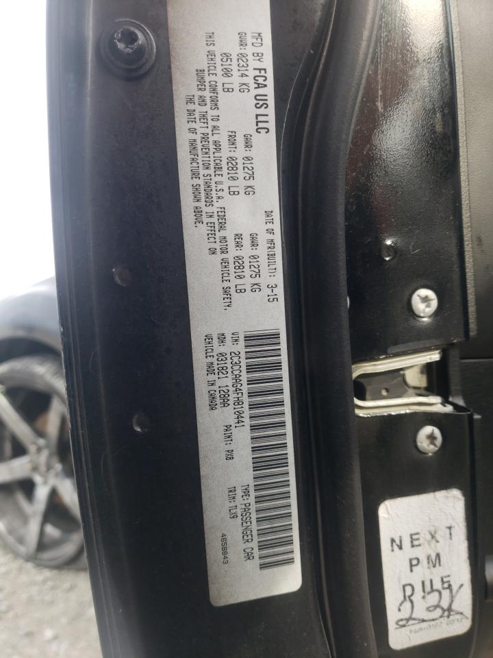 Photo 10 from auction – 2015 CHRYSLER 300 LIMITE with VIN 2C3CCAAG4FH810441