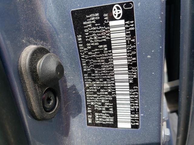Photo 10 from auction – 2020 TOYOTA COROLLA LE with VIN 5YFEPRAE0LP090664
