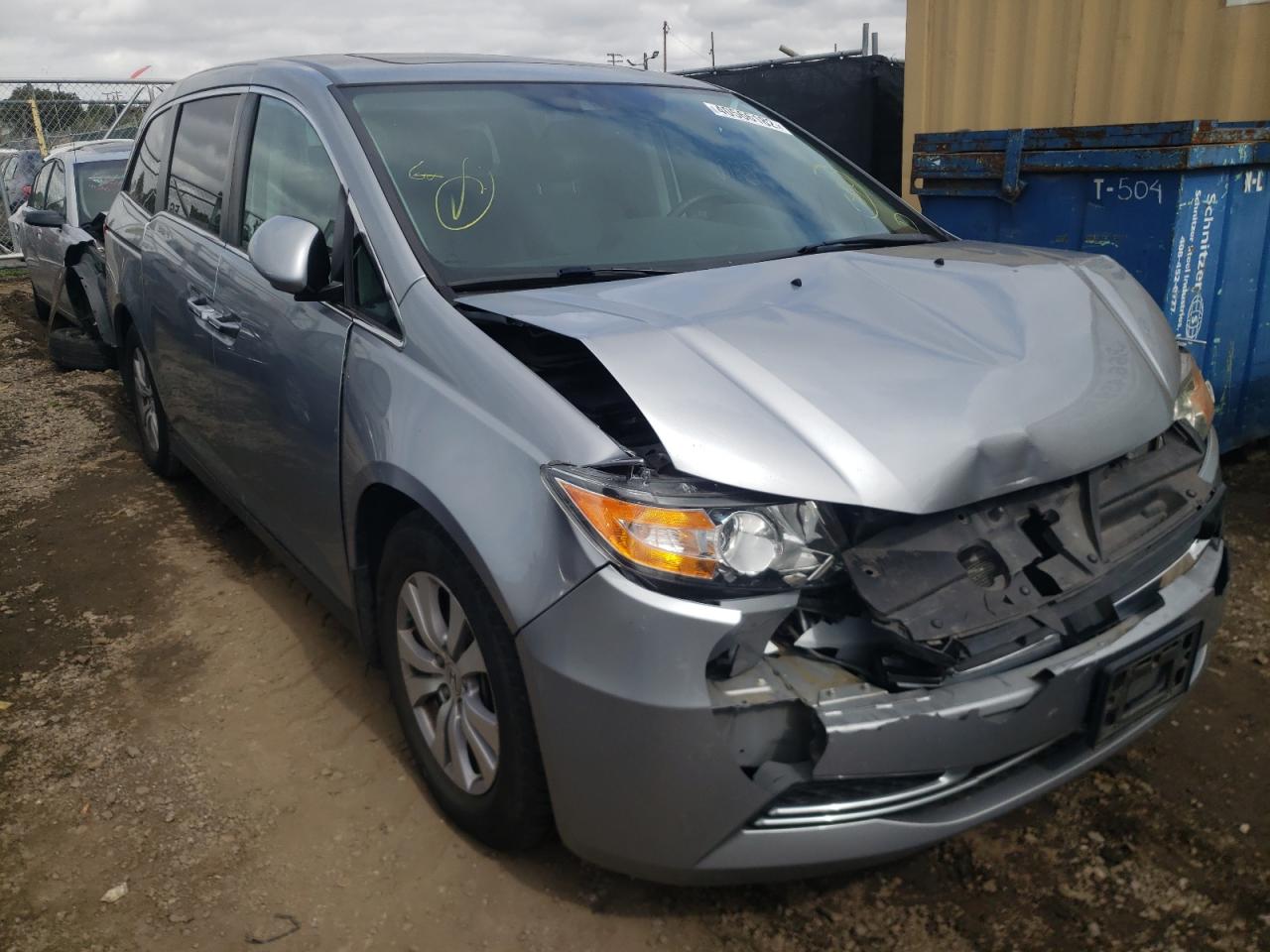 HONDA ODYSSEY EX 2016 with VIN 5FNRL5H61GB077217 - Photo from auction