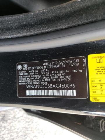 Photo 10 from auction – 2010 BMW 528 I with VIN WBANU5C58AC460096